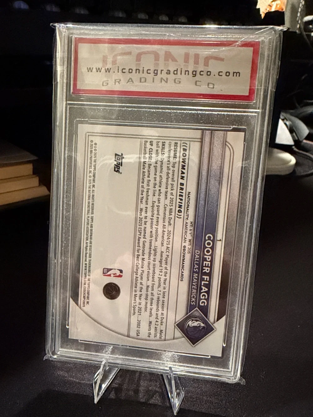 2025 Cooper Flagg Rookie Card - Bowman (Mint 9)